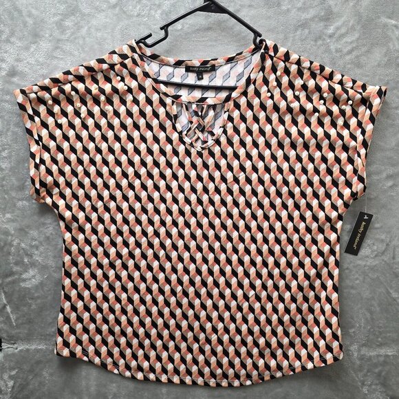 Kathy Ireland Beaded Top 2X NWT - Picture 1 of 11